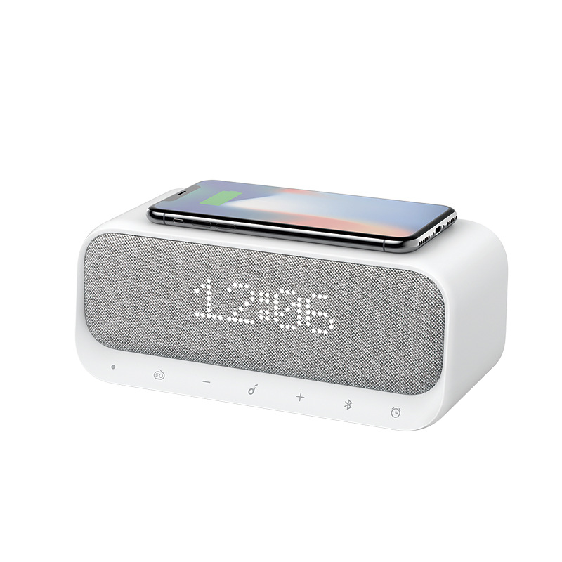 

A3300 Speaker Bluetooth Speakers with Alarm Clock, Stereo Sound, FM Radio, White Noise Speakers