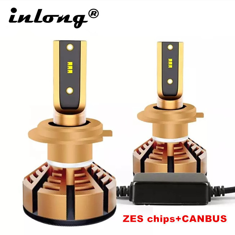 

2Pcs H7 Led H4 With Imported Original ZES Chips Car Headlight Bulbs H1 LED H11 3 9005 4 Lamps 6500K 4300K 5000K 12V 12000LM