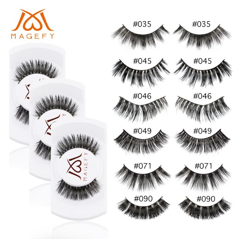 

50 pairs Natural False Eyelashes Fake Lashes Long Makeup 3d Mink Lashes Volume Eyelash Extension maquiagem