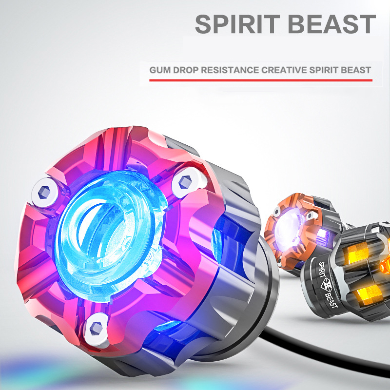 

SPIRIT BEAST Motorcycle Front Fork Drop-Resistant Cup Moto Modified Universal Accessories Scooter LED Light Guide Anti-drop Ring