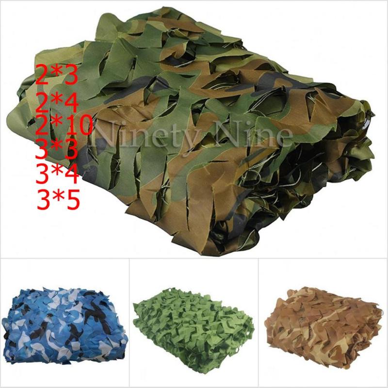

2X3m to 5X10m Outdoor Camping Camouflage Nets Woodland Army Camo netting Camping Sun ShelterTent Shade sun shelter, Jungle 1mx1m