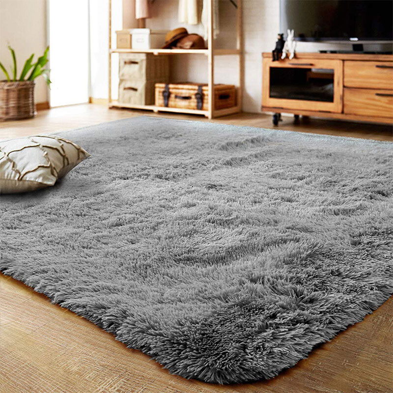 

Carpets Multisize Living Room/Bedroom Rug Soft Rectangular Plush Floor Mat Anti-Slip Washable Blanket Tie-Dyeing European Home, Yellow