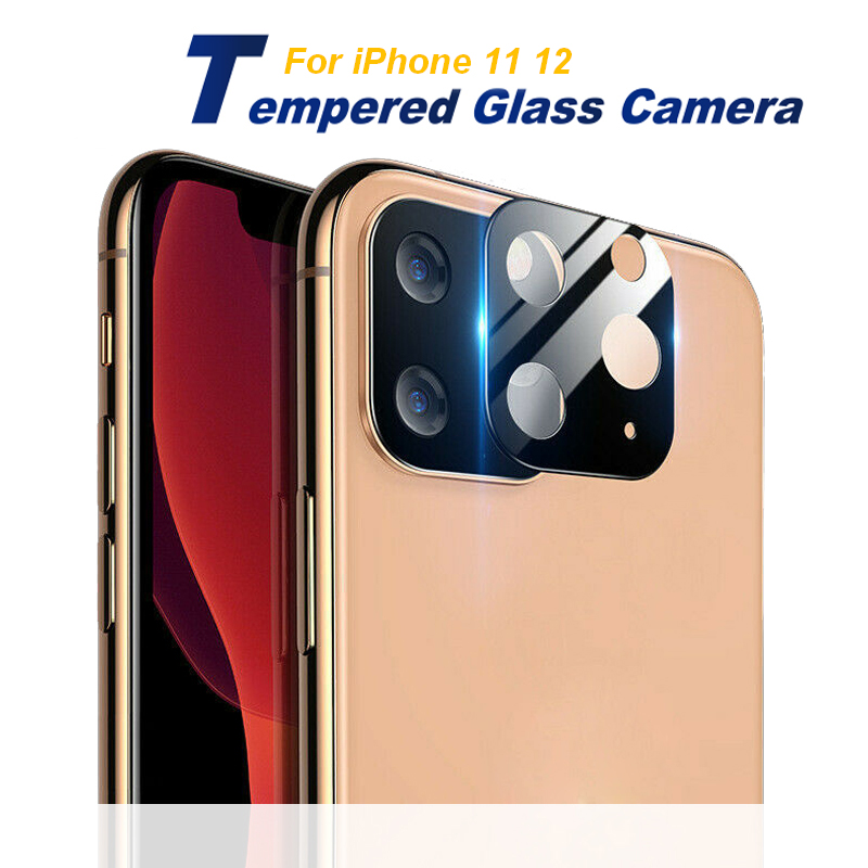 

Camera Film tempered glass for iPhone 12 11 Real Metal Protector Cover