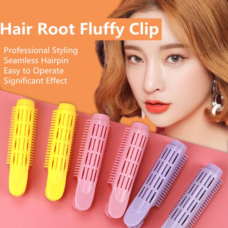 

4/6/8PCS Volumizing Hair Root Clip Natural Fluffy Hair Clip aturally Fluffy Curly Styling Tool Rollers Small And Easy