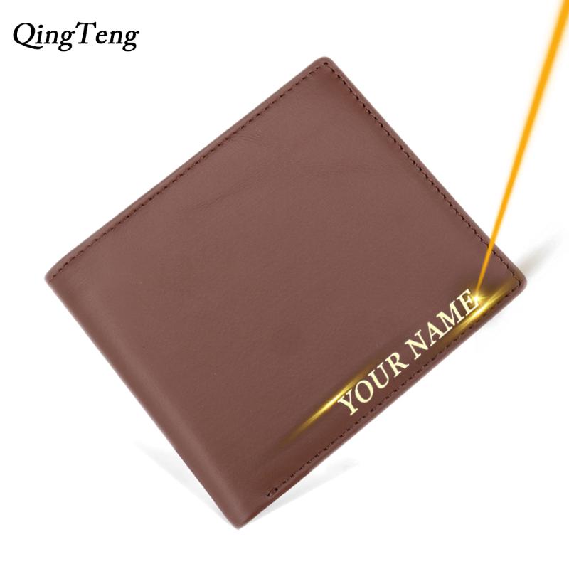 

Free Engraved Vintage Genuine Leather Men Wallet ID Card Holder Purse Driver's License Clutch Male Wallets Customized Drop Ship, 2098 coffee