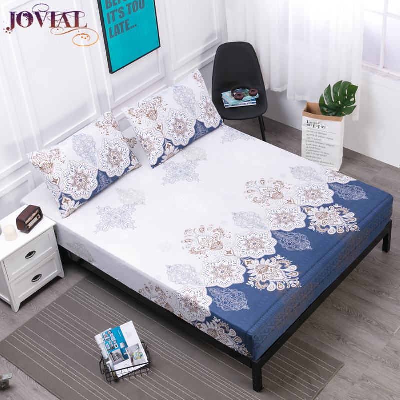 

Mattress Cover Set New Pillow Case Goods For Home And Comfort Waterproof Mattress Cover European Style Print Protector