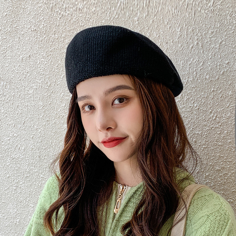 

Net Red Wool Forward Hat Female New Style for Autumn and Winter Casquette Men's Fashion All-match British Retro Newsboy Hat, Beige