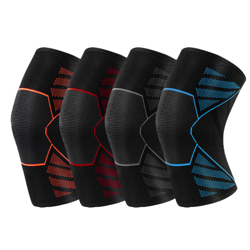 

Compression Elastic Sports Knee Pads for Basketball Dance Volleyball Running Soccer Knee Protective Sleeves Breathable Braces, Aorange