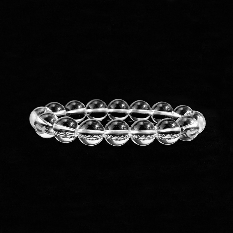 

6mm/8mm/10mm/12mm Natural White Crystal Beads Stone Strand Bracelet For Women Female Charms Jewelry Free Shipping Bangle