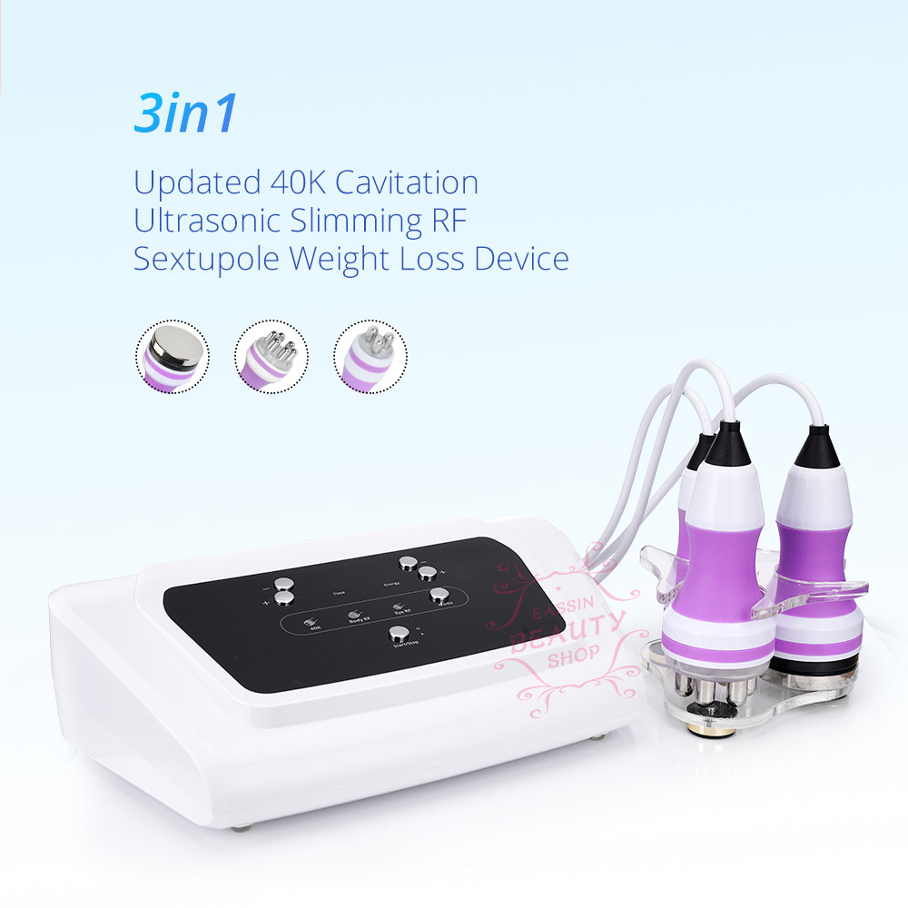 Updated 3IN1 40k Body Cavitation Fat Loss Bodybuilding Sextupole RF Skin Lifting Machine For Home Spa-image-586347558
