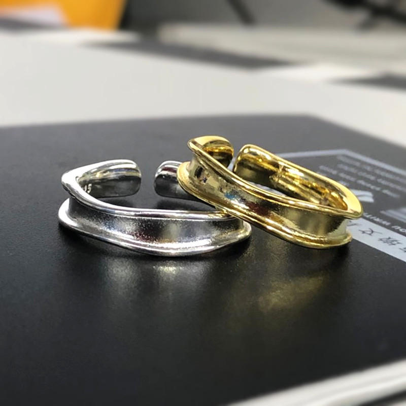 

Vintage Gold Silver Color Rings for Women Classic Metal Jewelry White Ring Best Lovers Valentine's Day Gift Promotion