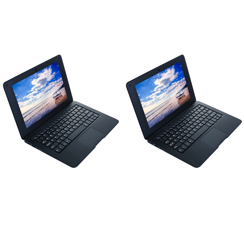 

Portable 10.1inch Laptop N3350 IPS USB3.0 PC Laptop for Office Home, Black