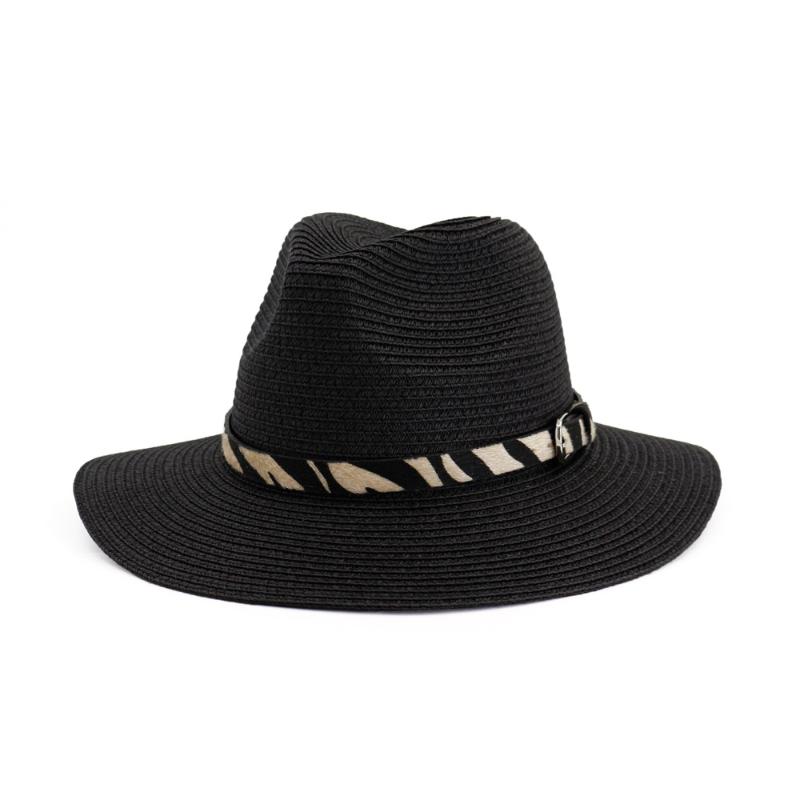 

Women's Hat Summer Wide Brim Straw Hats Big Sun Hats UV Protection Panama floppy Beach Ladies hat chapeau femmel Fedoras, White
