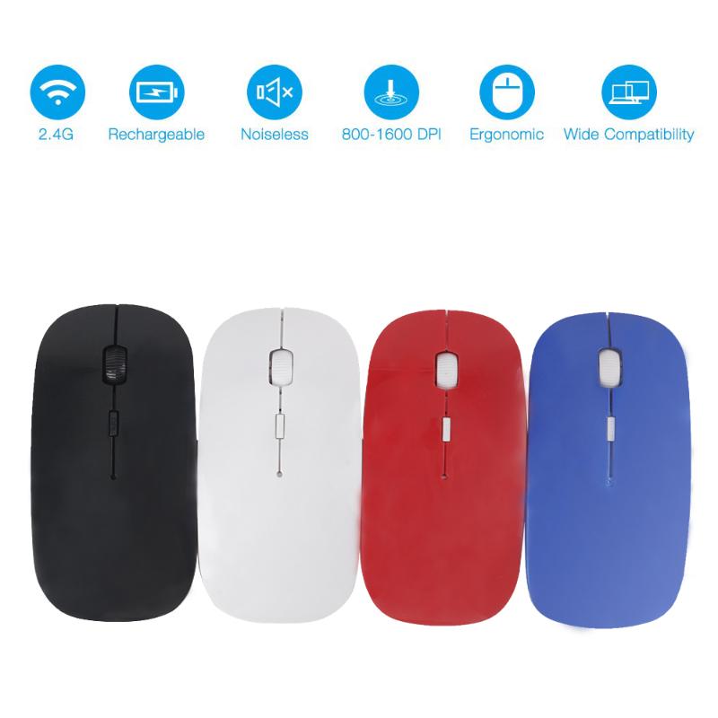 

Ultra Thin USB Optical Wireless Mouse Gamer 2.4G Receiver Super Slim Gaming Mouse Cordless Computer PC Laptop Desktop