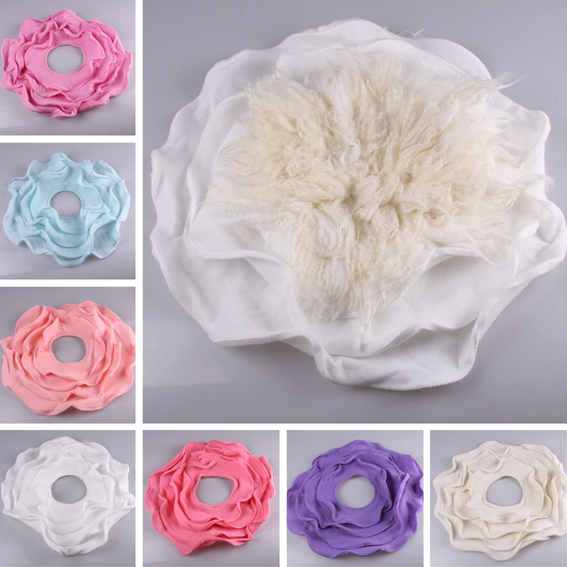 

Cashmere Fower Blanket For Newborn Photography Props Baby Photo Shoot Posing Basket Filler Flokati Photoshoot Accessories, White