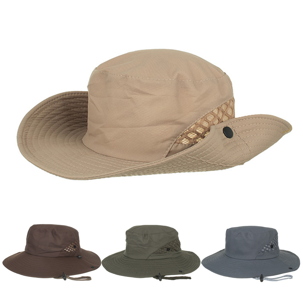 

2020 Autumn Sun Hat Women Men Fashion Summer Outdoor Sun Hat Bucket Mesh Drying Fishing Cap Unisex Floppy Cloche Z425, Green