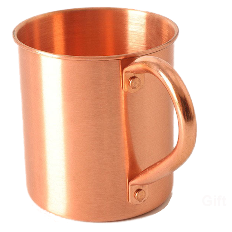 

100% Pure Copper Moscow Mule Mug Solid Smooth without Inside Liner for Cocktail Coffee Beer Milk Water Cup Home Bar Drinkware, As pic