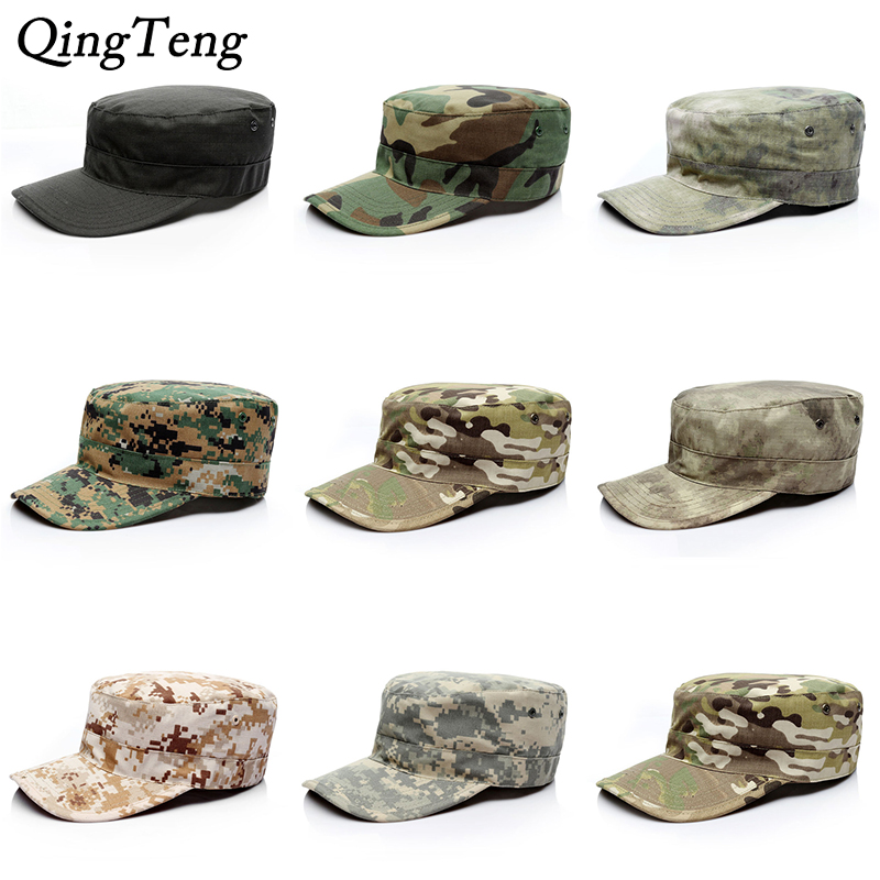 

Blank Plain Camo Fitted Hats Mens Army Camo Caps Baseball Desert Digital Camouflage Cap Women Soldier Hat, C6