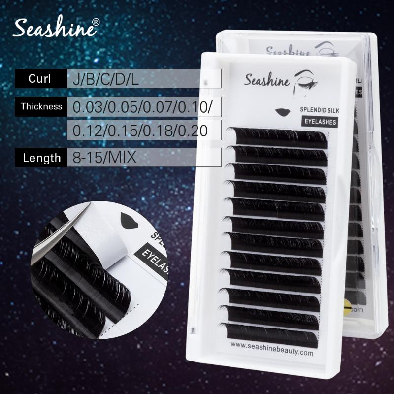 

Seashine BCDL Curl Eyelashes Extension Cilia 8-15 mm Lashes Extension for Faux Mink Individual Eyelash