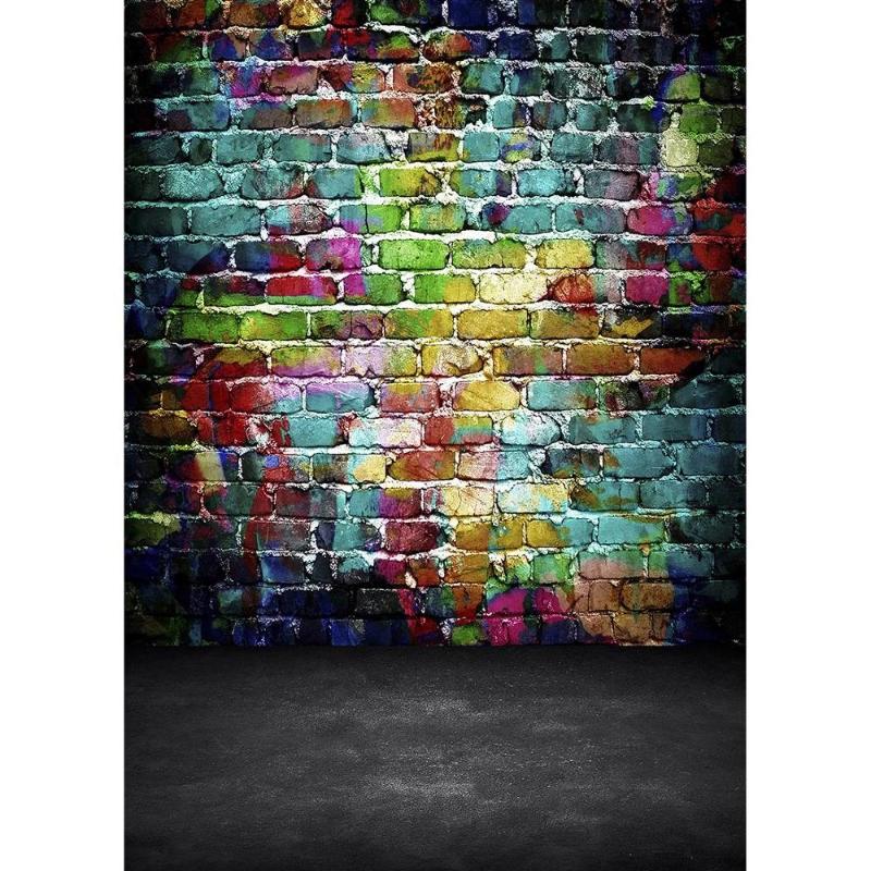 

Photo Backdrops Graffiti Brick Wall Computer Printed Backgrounds for Children Baby Pets Portrait Photophone Photography Props