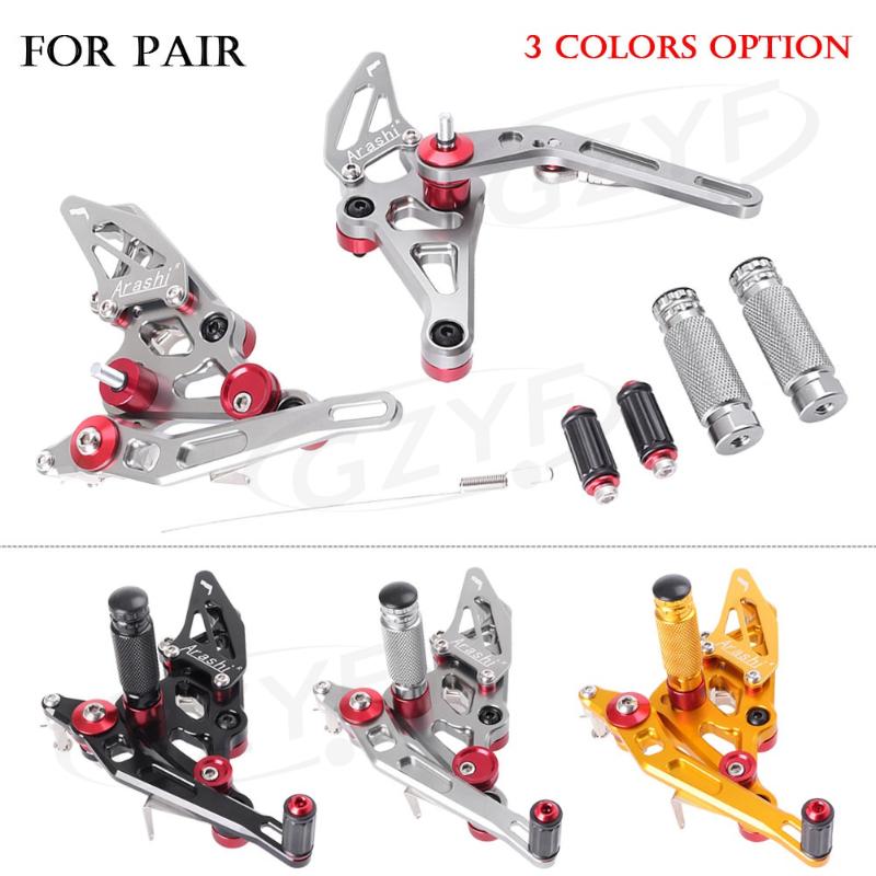 

CNC Adjustment Rider Motorcycle Rearset Rear Set Footpegs Footrest For MT-07 2014 2020 2020