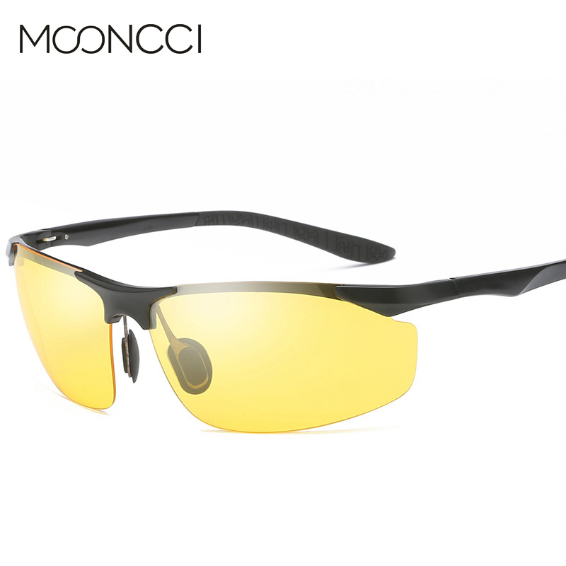 

MOONCCI Polarise Sunglasses Men Night Vision Glasses for Driving Male 2020 Night Driving Yellow Polarized Sun glasses for Driver