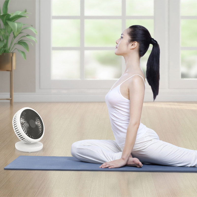 

Rechargeable Fan USB Portable Desktop Fan Oscillating Desktop