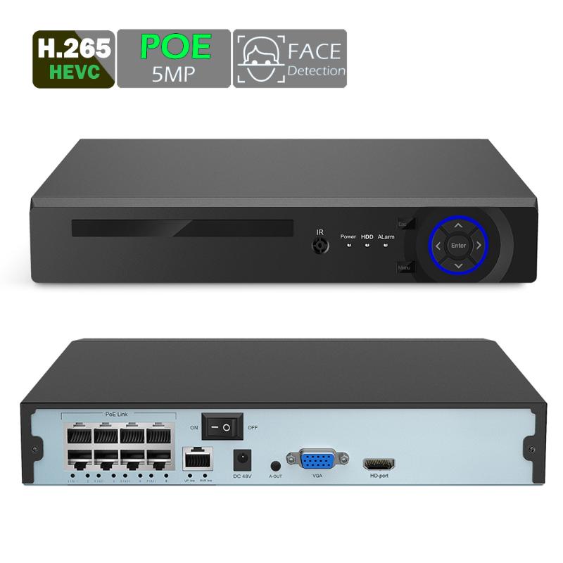 

2MP/5MP Network Video H.265 H.264 4/8CH POE NVR Security IP Camera video Surveillance CCTV System P2P ONVIF Recorder