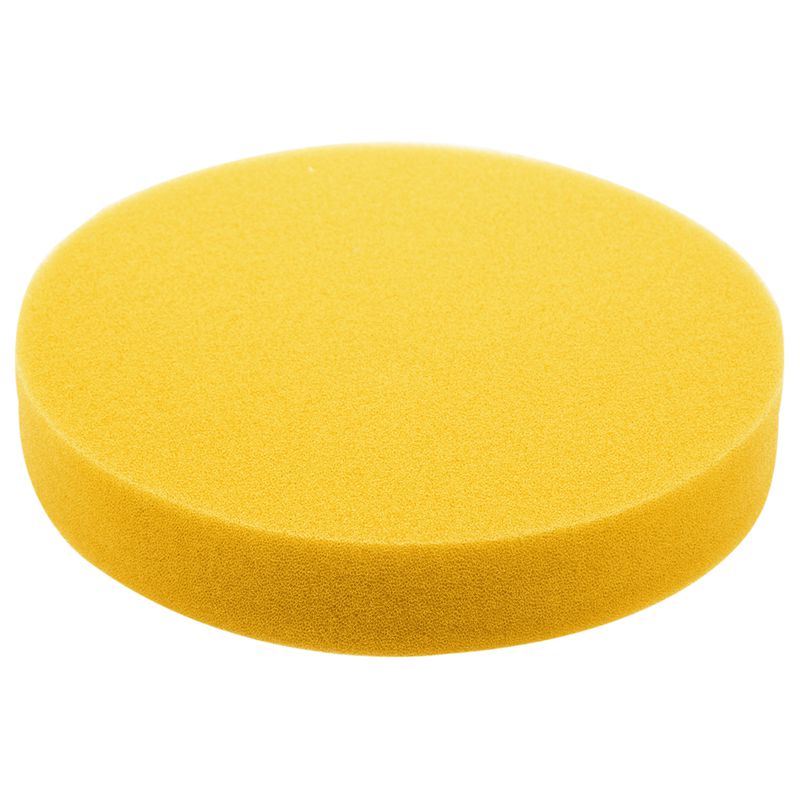 

6 inch 150mm Soft Flat Sponge Buffer Polishing Pad Kit For Auto Car Polisher Color:Yellow