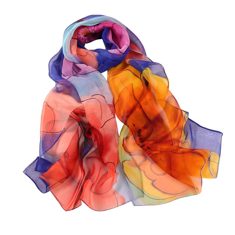 

Fashion Women Scarf Spring Summer Soft Print Scarves Shawls Wraps Lady Beach Stoles Hijab Foulard J10 JUL20