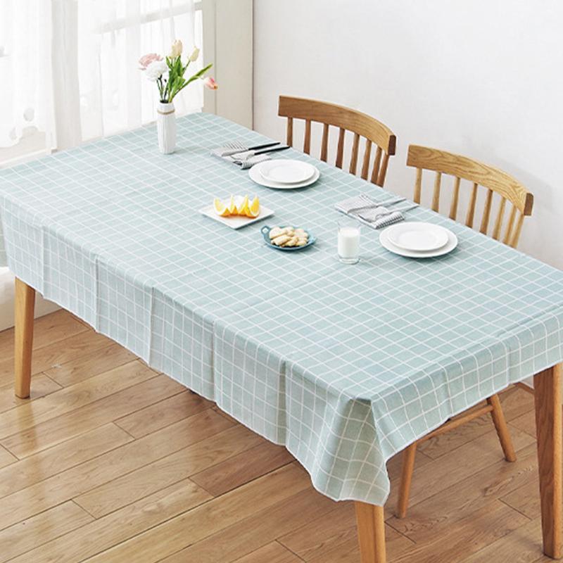 

Table Cloth Waterproof And Oil Proof For Kitchen Decorative Dining Table Cover manteles de mesa Rectangular Tablecloth Tapete, Blue