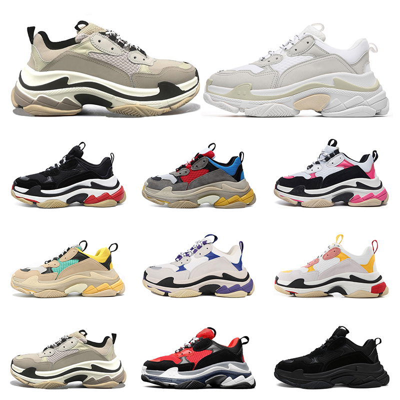 

2020 triple s mens womens shoes sports sneakers white black pink purple grey bred outdoor fashion tennis trainers jogging walking, 11