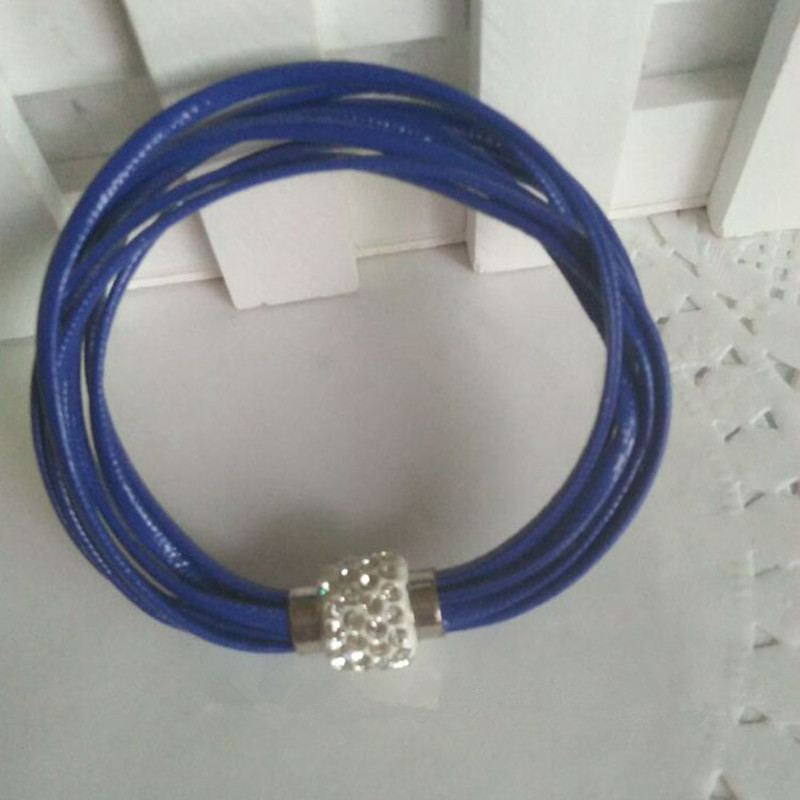 

Free Shipping pu leather buckle bracelet Men's and women's jewelry DIY multilayer leather rope bracelet