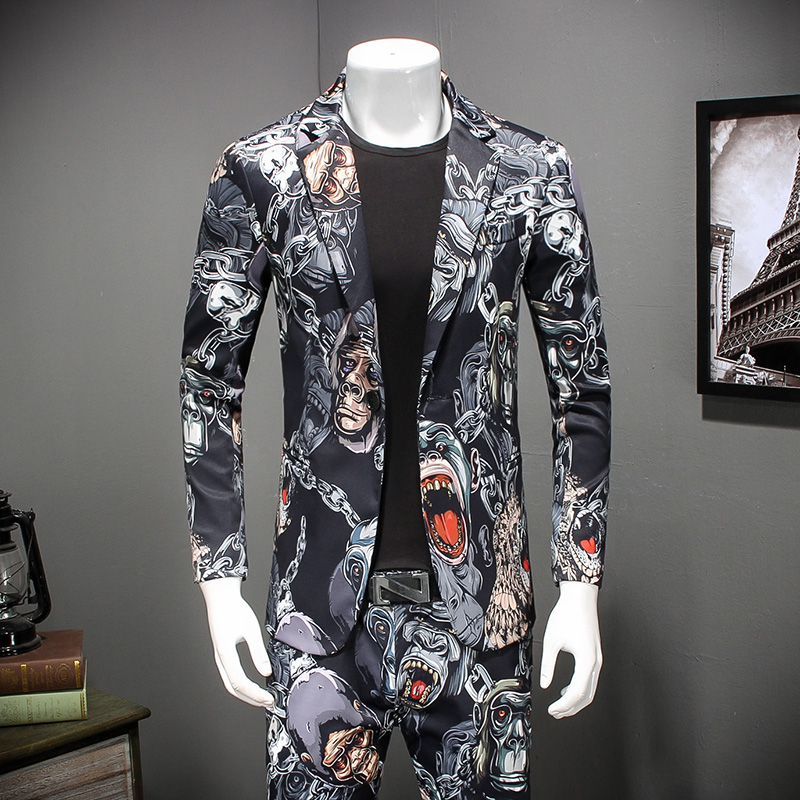 

Casual 2020 Slim Men's Fit One Button Suit Blazer Bridegroom Wedding Formal Prom Costume Jackets Man Dress -4XL #871, Black
