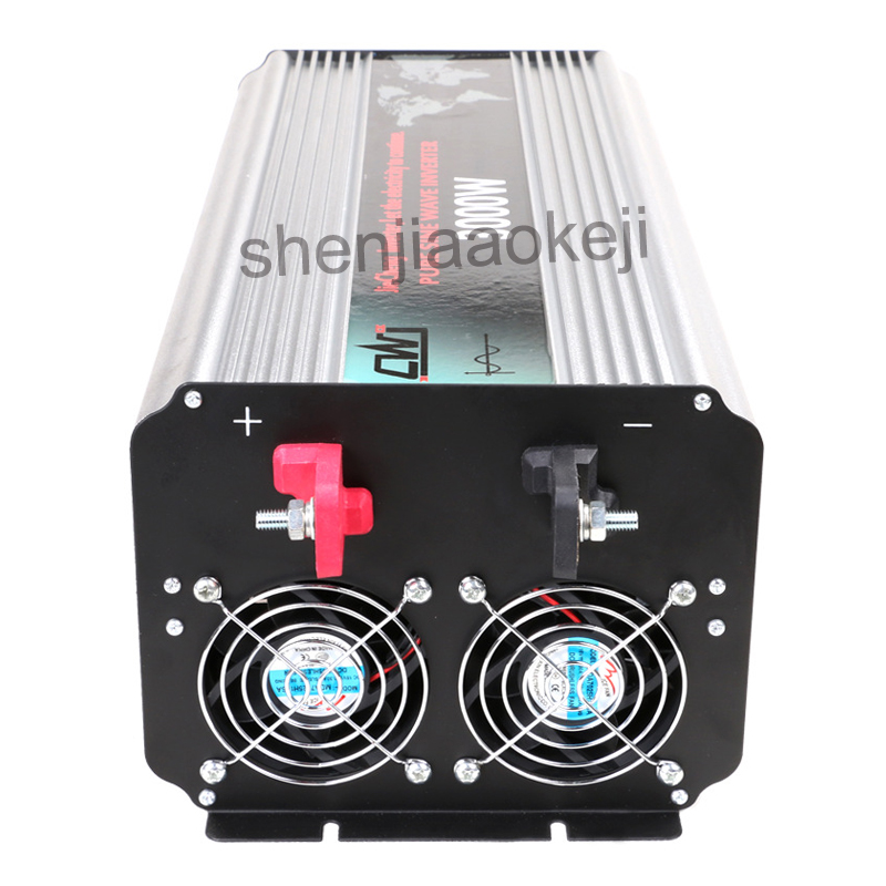 

Pure sine wave solar power inverter DC12V 24V to AC 110V 220V Aluminum alloy Intelligent Solar inverters digital display