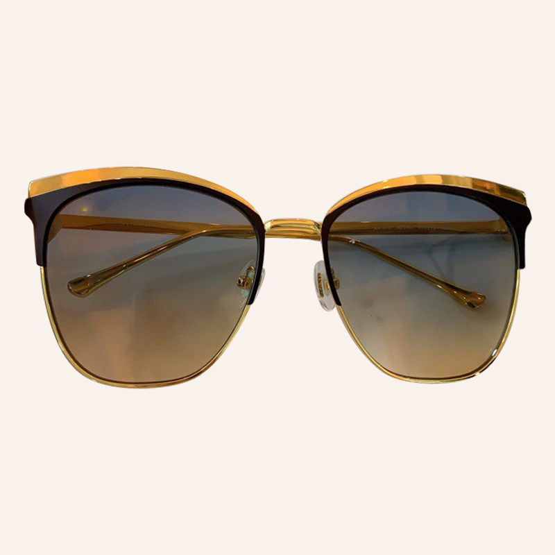 

Half Frame Women Sunglasses Brand Metal Frame Square Sunglasses Women Feminino