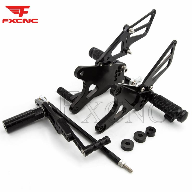 

For YZF R1 2009-2014 Adjustable Aluminum Motorcycle Rearset Footrest High Quality Footpeg Rear Set Footrest Foot Pegs