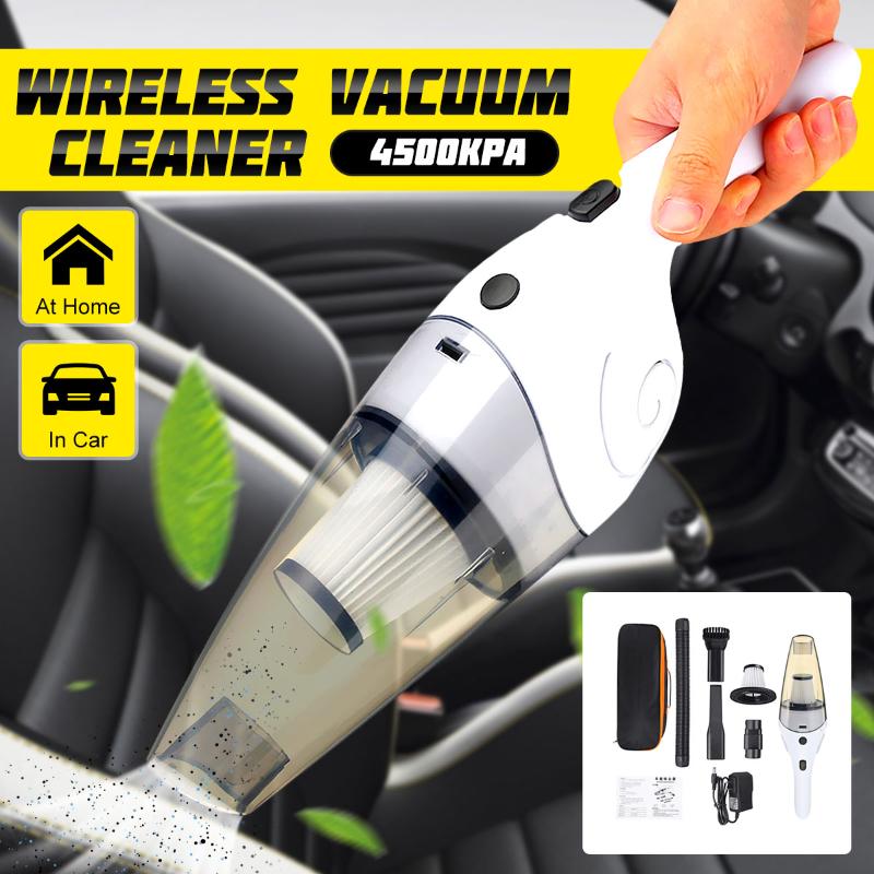 

Electrical 120W Wet Dry Car Vacuum Cleaner Hand-held Suction Wireless Rechargeable Home & Auto Dual-use Dust Collector
