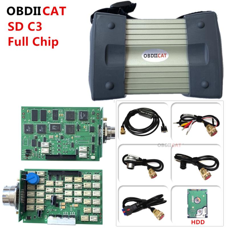 

2020 DHL High Quality V2020.6 Star C3 SD Connect c3 supports 12V & 24V cars and trucks with NEC Relays Auto Diagnostic Scanner