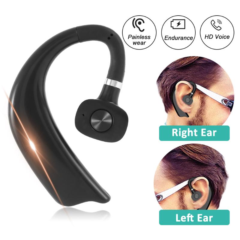 

Wireless Headphones Bluetooth 5.0 Business Hands Free Earphone Noise Cancel Stereo Music Sport Ear-hook Headset For Car
