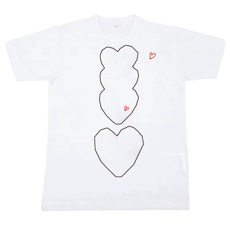 

Men T Shirt 2019 Summer New Designer Tshirts Luxury Tshirt Short Sleeve Tees Heart Print Funny Top Tees