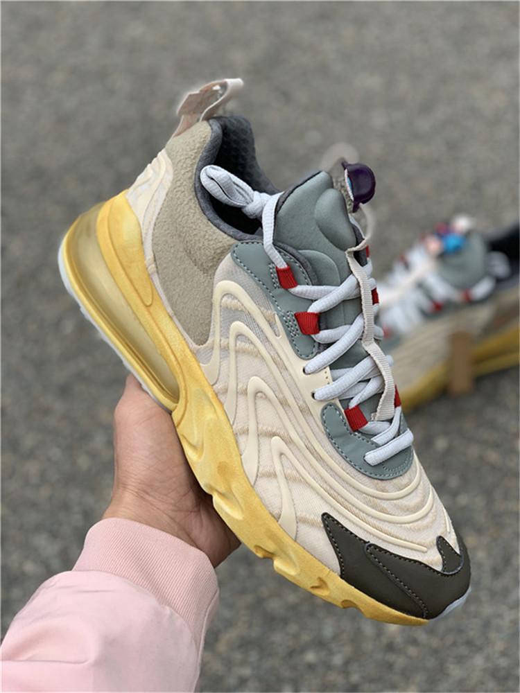 

2020 Travis Scott x 270s ENG React Cactus Trails Jack Running Shoes Starfish Dark Hazel Men Women Fashion Sports Designer Sneaker