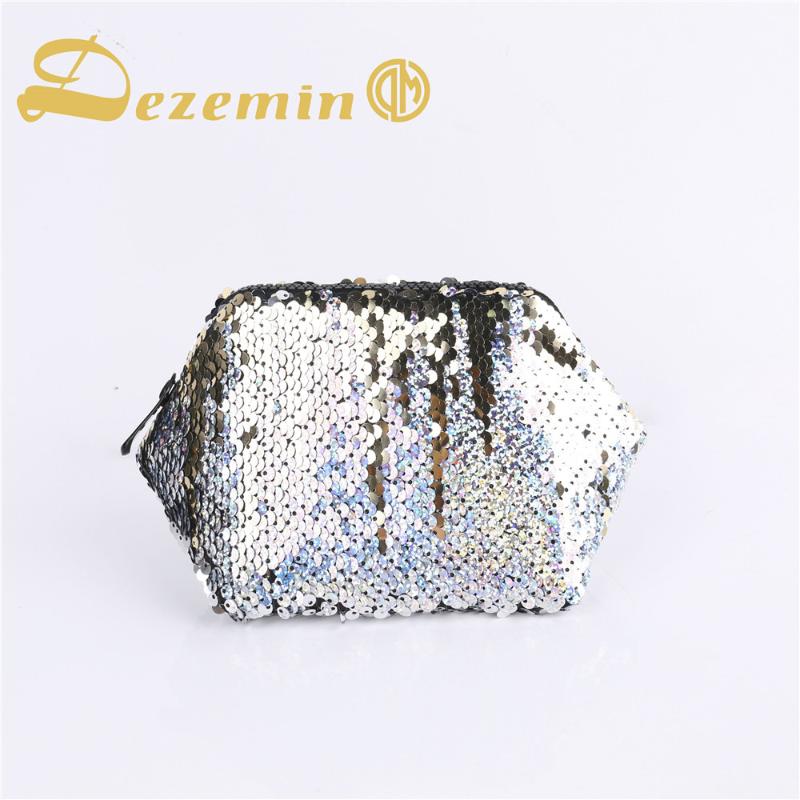 

DEZEMIN Paillette Blingbling Dinner Bag Cosmetic Pouch Portable Makeup Bag, B2