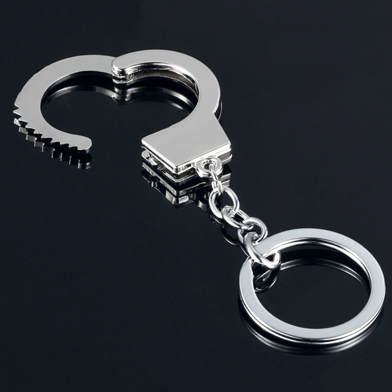 

Men's New Gift Key Chains Keychain Handcuffs Mini size Keyfob Keyring