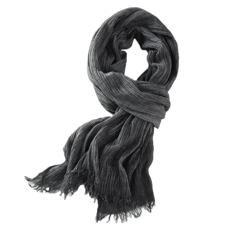 

Men Scarf Knit Spring Unisex Thick Warm Scarves Long Size Male Warmer Women's Scarves Black