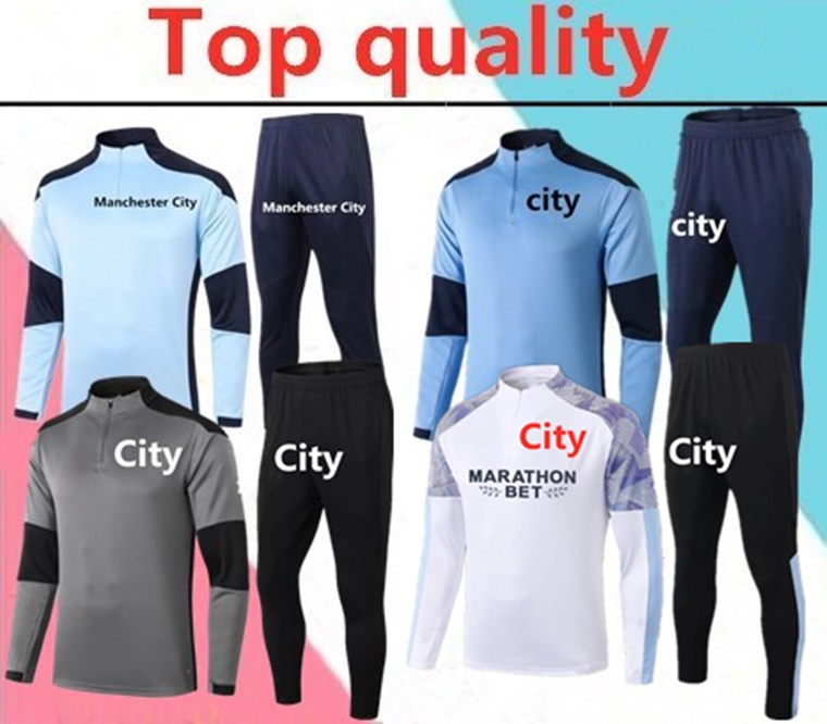 

2020 2021 new man city Kun Aguero survetement adult football tracksuit 2020 2021 man city KOMPANY DE BRUYNE soccer training suit, Lavender