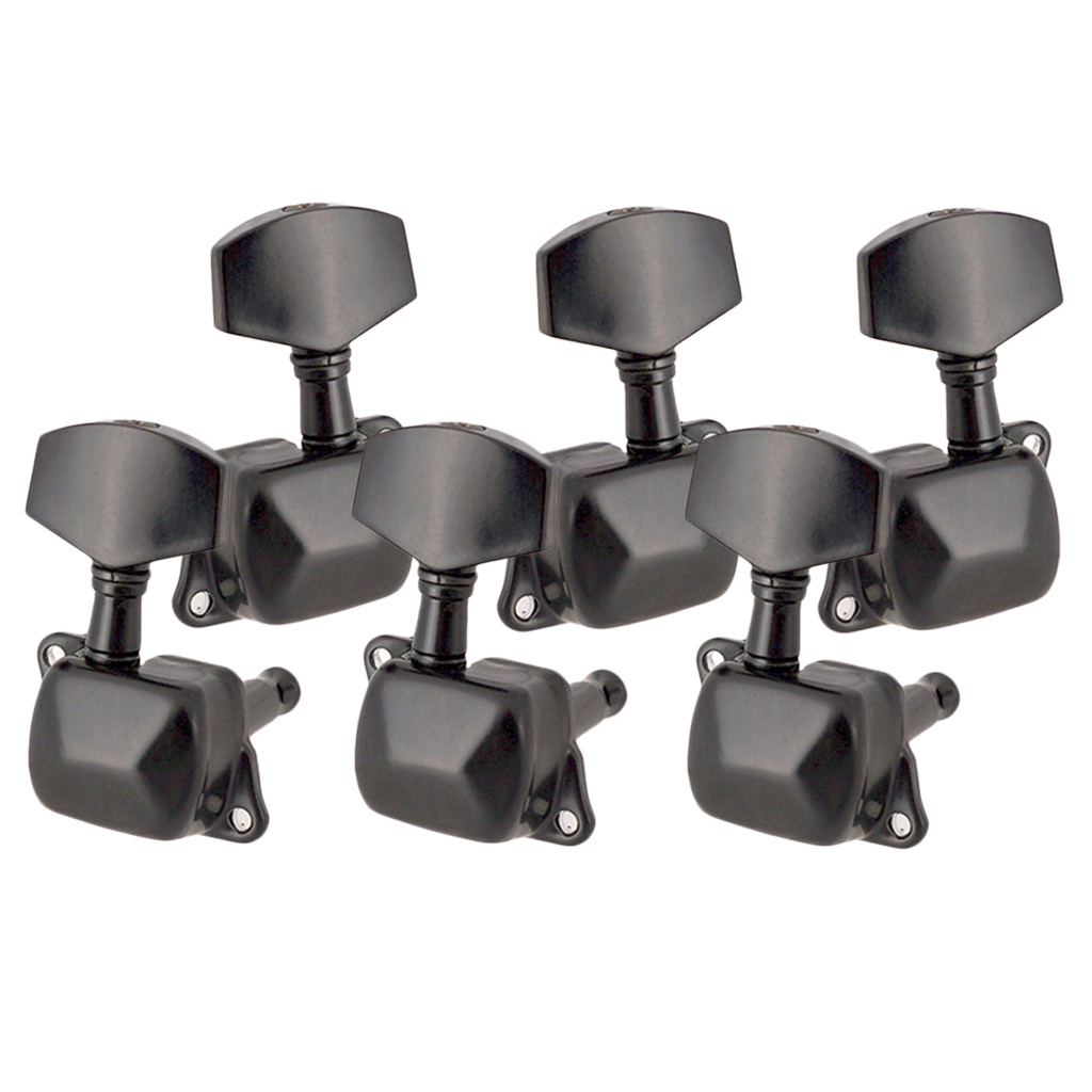 Black 3L3R Semiclosed Guitar Tuning Pegs Keys Tuners for Acoustic Electric Guitar Parts-image-582624341