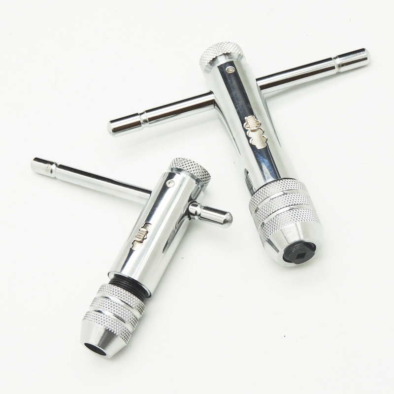

T-type Adjustable ratchet tap wrench M3-8 M5-12 twist tapping wrench T-type elongated tap reamer tapping tool