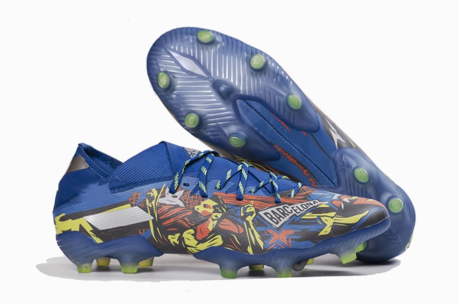 

2021 Mens Messi Nemeziz 19.1 FG Uniforia Pack 19+x 19.1 Slip-On Soccer Shoes Football Low Ankle Outdoor Boots Cleats Size US6.5-11, 0008