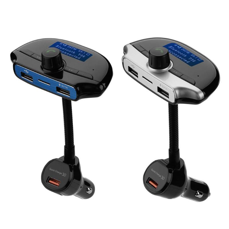 

T36 Wireless Bluetooth Car MP3 Player FM Transmitter Charger Support TF